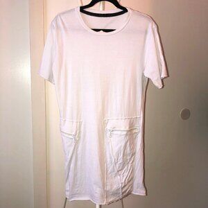 LA HAINE INSIDE US LONG WHITE T-SHIRT AVANT GARDE UNIQUE DESIGNER OWENS ITALY M